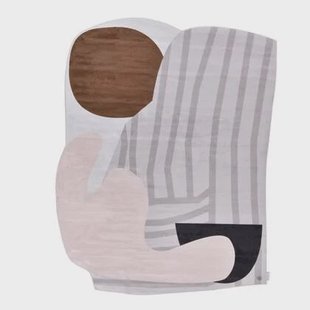 Tom Tailor Shapes Vloerkleed 153 x 200 cm - Grijs