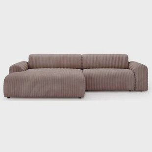 NADUVI Collection Hoekbank Fasole links ribstof