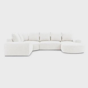 NADUVI Collection U-bank Monteri links bouclé modulair