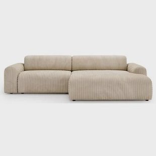 NADUVI Collection Hoekbank Fasole rechts ribstof