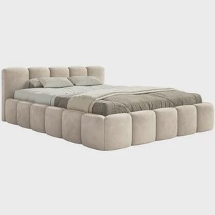 NADUVI Collection Bedframe Chloe laag 140 x 200 cm velvet