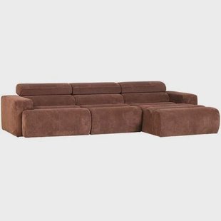 WOOOD Novi Chaise Longue Bank Rechts - Ribstof - Terra