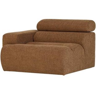 WOOOD Novi 1-Zits Element Bank Arm Links - Polyester - Karamelbruin