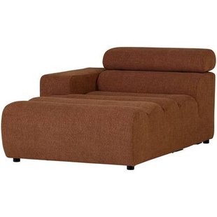 WOOOD Novi Chaise Longue Element Arm Links - Polyester - Terra