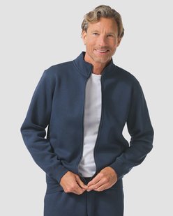 HEMA Heren sweatvest Nielson donkerblauw (donkerblauw)