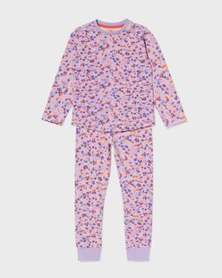 HEMA Kinderpyjama bloemen lila (lila)