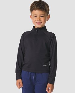 HEMA Kinder fleeceshirt extra warm zwart (zwart)