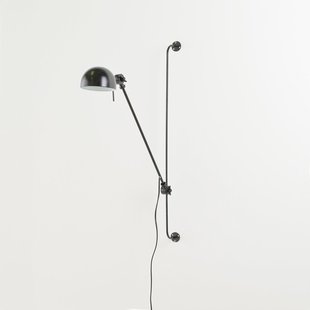 Verstelbare metalen wandlamp met scharnierarm, Kikan