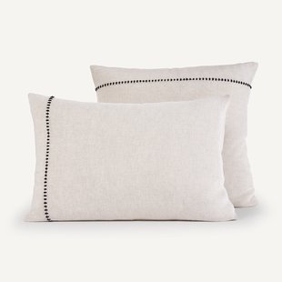 Kussensloop in gewassen linnen, Cavallo