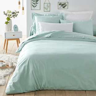 Dekbedovertrek met rits in effen katoen, Scénario