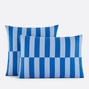 Kussensloop 50% gerecycled katoen, Tabaka bleu