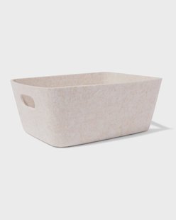 HEMA Mand 33x14cm vilt beige