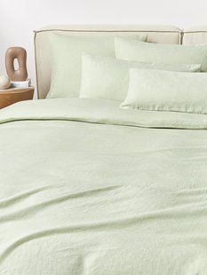 Gewassen linnen dekbedovertrek Airy