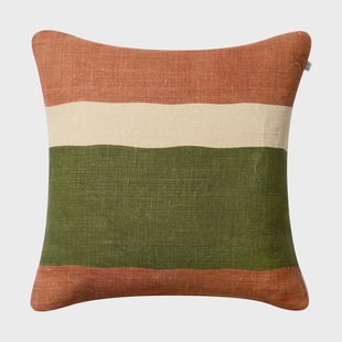 Chhatwal & Jonsson Manali kussenhoes 50x50 cm Apricot orange-cactus green