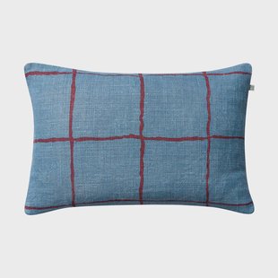 Chhatwal & Jonsson Chakra kussenhoes 40x60 cm Dusty blue-ruby