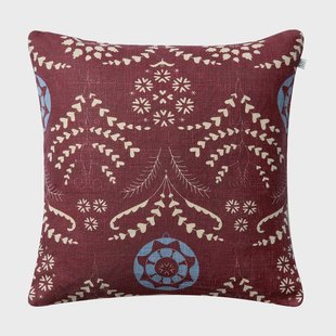 Chhatwal & Jonsson Rani kussenhoes 50x50 cm Ruby-dusty blue