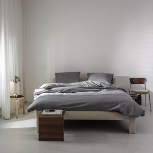 Auping Pearl Grey Percale Dekbedovertrek - 260 x 220 cm