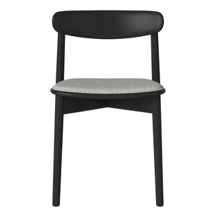 Bolia Merge Eetkamerstoel Met Zitkussen Zwart Eiken Qual Melange