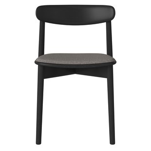 Bolia Merge Eetkamerstoel Met Zitkussen Zwart Eiken Memory Steel