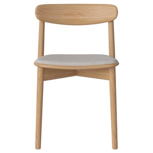 Bolia Merge Eetkamerstoel Met Zitkussen Eiken Memory Grey-White