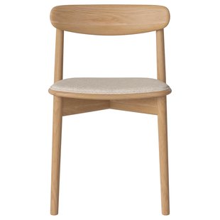 Bolia Merge Eetkamerstoel Met Zitkussen Eiken Monza Beige