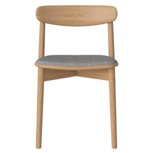 Bolia Merge Eetkamerstoel Met Zitkussen Eiken Qual Stone Grey