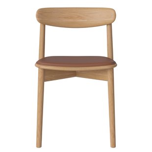 Bolia Merge Eetkamerstoel Met Zitkussen Eiken Quattro Cognac