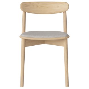 Bolia Merge Eetkamerstoel Met Zitkussen Wit Gepigmenteerd Eiken Memory Grey