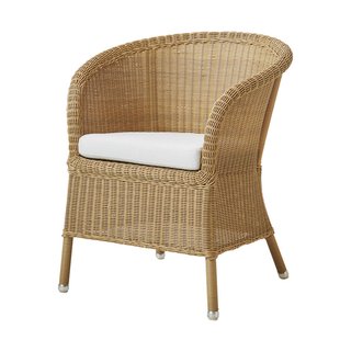 Cane-Line Derby Tuinstoel + Zitkussen Wit Natte