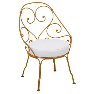 Fermob 1900 Fauteuil Met Off-white Zitkussen Gingerbread