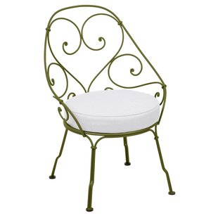 Fermob 1900 Fauteuil Met Off-white Zitkussen Pesto