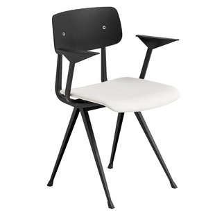 Hay Result Stoel Met Arm Zitkussen Gestoffeerd Steelcut 220