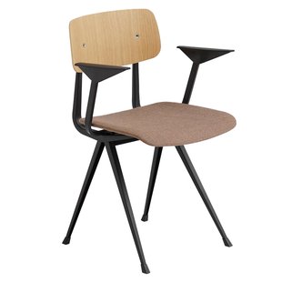 Hay Result Stoel Met Arm Zitkussen Gestoffeerd Canvas 356