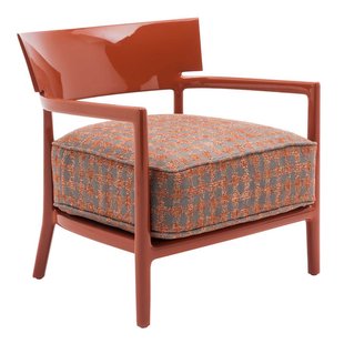 Kartell Cara Fauteuil Roestbruin Roest-beige Zitkussen