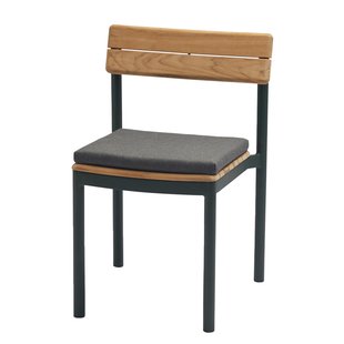 Fritz Hansen Zitkussen Voor Pelagus Tuinstoel Charcoal