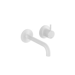 Hotbath Cobber Afbouwdeel - voor wastafelkraan - 18cm uitloop - Mat Wit CB105EXT18WH