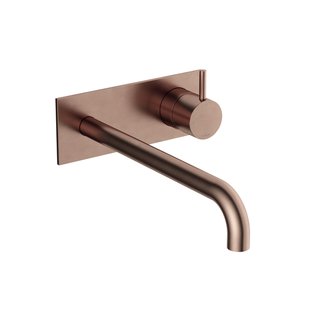 Hotbath Cobber Afbouwdeel - voor wastafelkraan - 25cm uitloop - Geborsteld Koper PVD CB106EXT25BCP