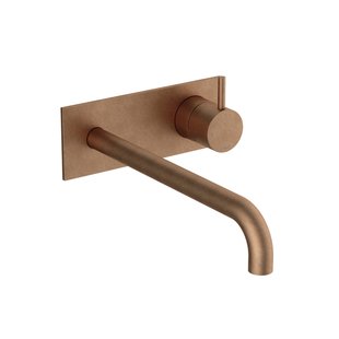 Hotbath Cobber Afbouwdeel - voor wastafelkraan - 25cm uitloop - Living colours - Verouderd Messing CB106EXT25AB