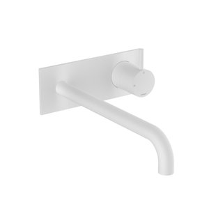 Hotbath Cobber Afbouwdeel - voor wastafelkraan - 25cm uitloop - Mat Wit CB106EXT25WH