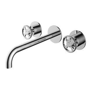 Hotbath Cobber @work afbouwdeel voor wastafelmengkraan met 25cm uitloop chroom CW005TEXT25CR