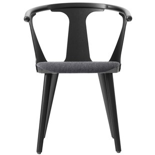 &amp;tradition In Between Stoel Zwart Gebeitst Eiken Zitkussen Fiord 191