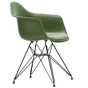 Vitra Eames DAR Stoel Vast Zitkussen Ivory/forest Forest
