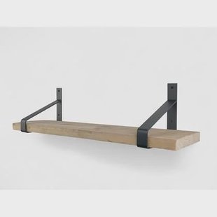 Woodbrothers Steigerhout wandplank 100x20cm + dragers