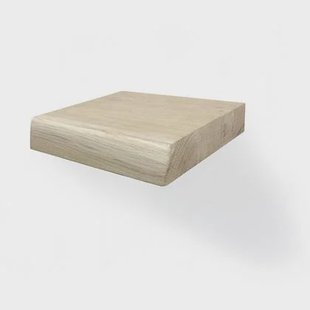 Woodbrothers Zwevende wandplank eiken boomstam 20x20cm