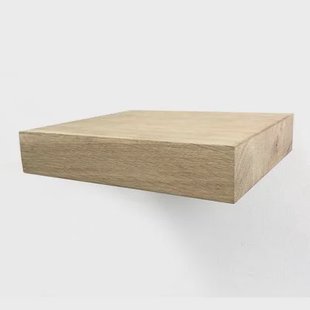 Woodbrothers Zwevende wandplank eiken recht 20x20cm
