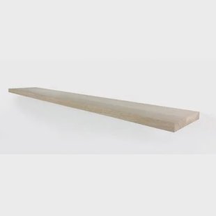WoodBrothers Eikenhouten zwevende wandplank recht 170x30x2,5cm