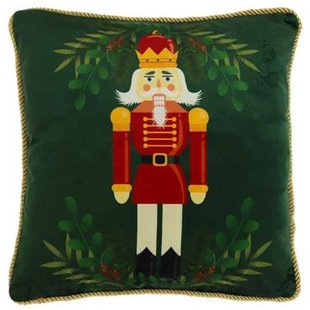Unique Living - Sierkussen Nutcracker Dark Green - 45x45cm