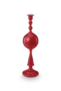 Pip Studio Kaarsenhouder Metalen Bol Donkerrood 44cm
