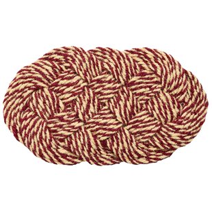 Hay Coco Deurmat Swirl 40x80 Bordeaux/Off-White
