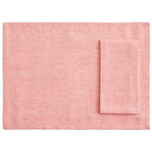 Hay Tavolo Servet/placemat Set Van 4 Soft Coral